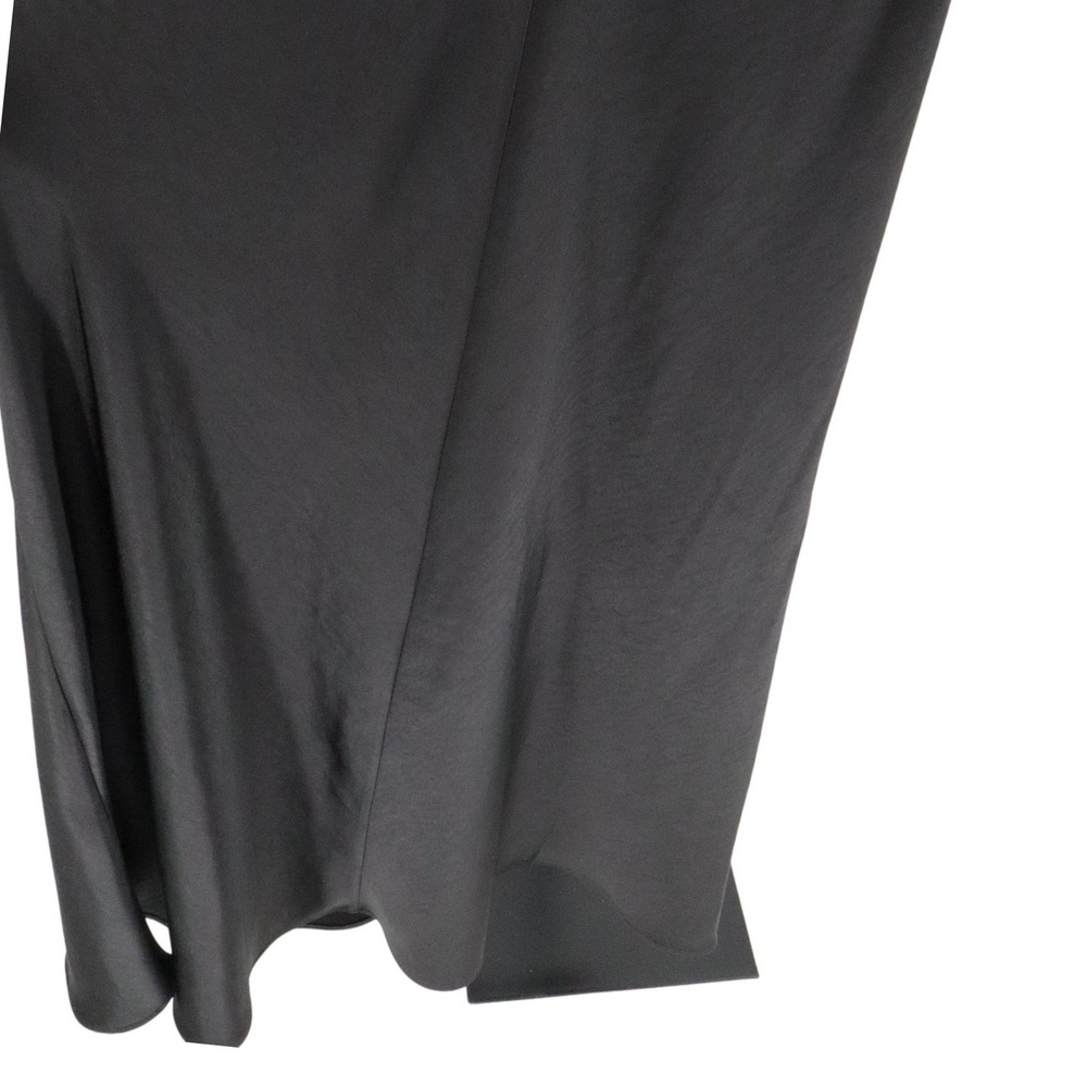 Rachel Gilbert Ryder Black Satin Cutout Tie Waist Maxi Evening Skirt Size 6 - Picture 7 of 9